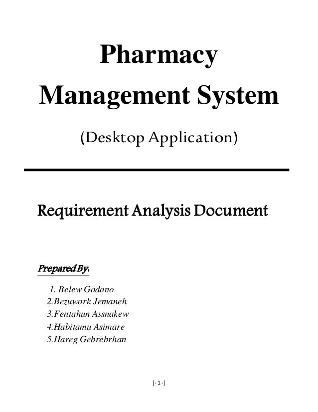 research paper on pharmacy management system