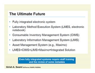 Girish A. Swami (M.Pharma, PGDIPR, PGDDRA)
 