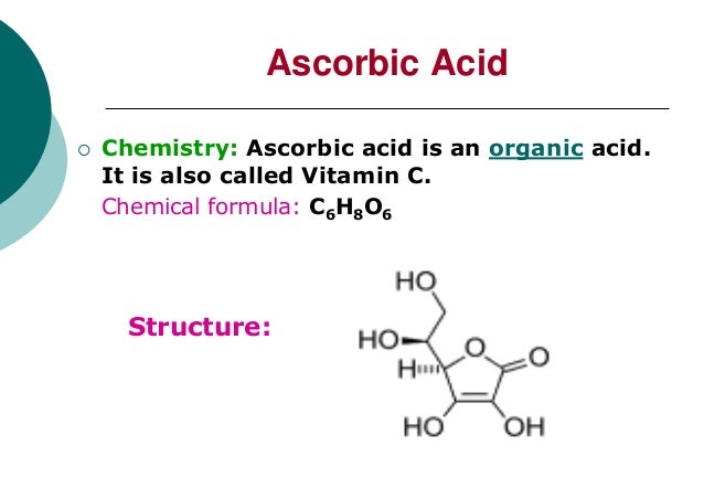 Chemical Properties Of Vitamin C Chemical Properties Of Vitamin C