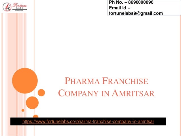 PHARMA FRANCHISE
COMPANY IN AMRITSAR
https://www.fortunelabs.co/pharma-franchise-company-in-amritsar
Ph No. – 8690000096
Email Id –
fortunelabs9@gmail.com
 