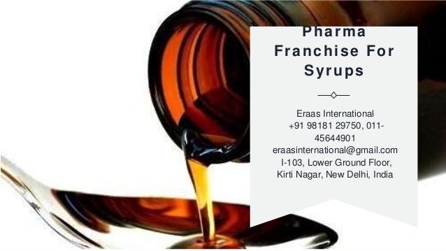 Pharma
Franchise For
Syrups
Eraas International
+91 98181 29750, 011-
45644901
eraasinternational@gmail.com
I-103, Lower Ground Floor,
Kirti Nagar, New Delhi, India
 