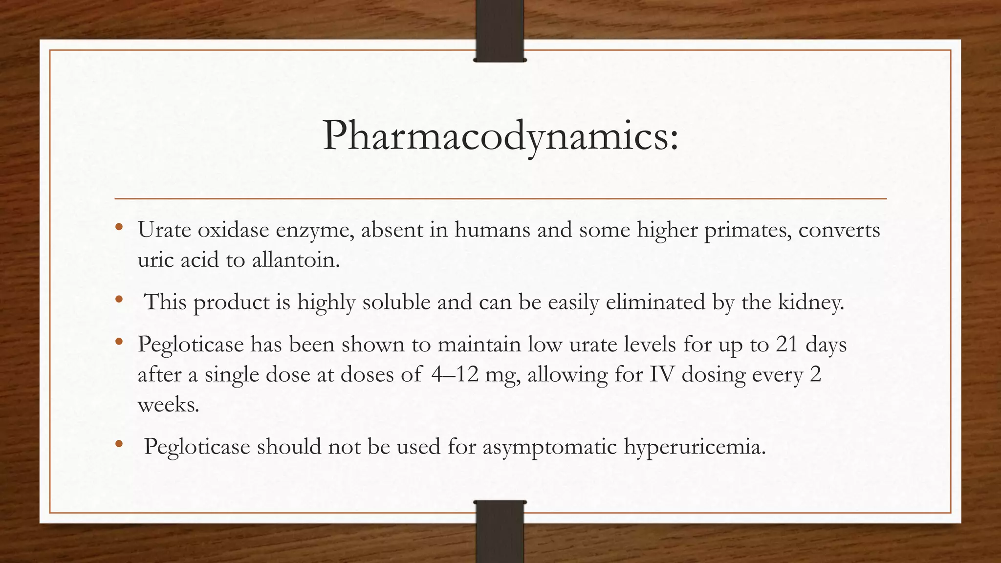 Pharmacology of gout | PPTX