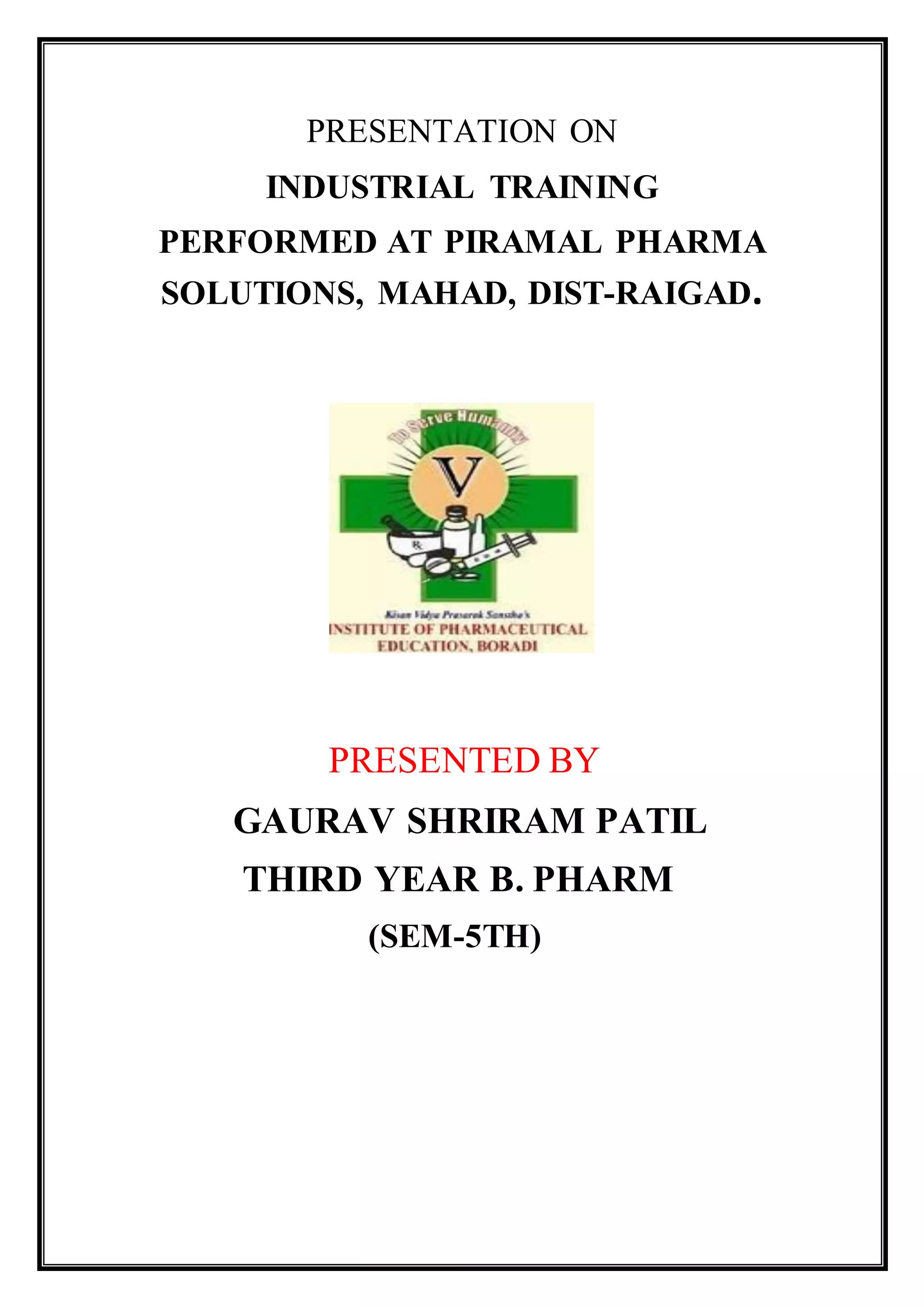 pharmacy-industrial-training-report-pdf