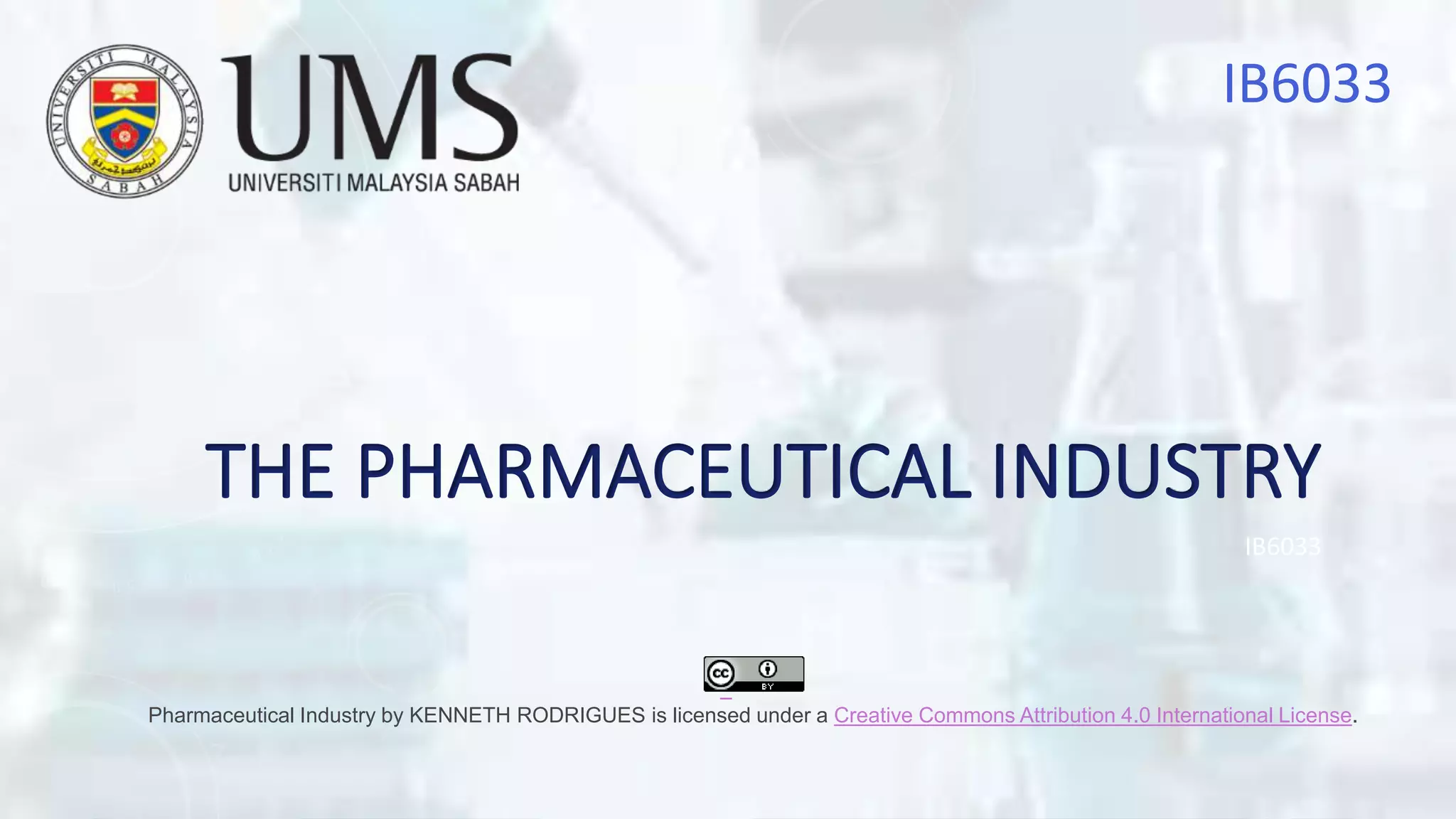 An Overview Of The Pharmaceutical Industry Pptx