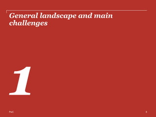 PwC
General landscape and main
challenges
1 6
 