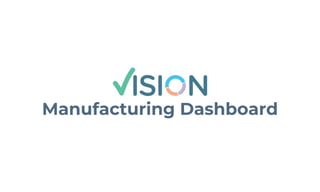Manufacturing Dashboard
 