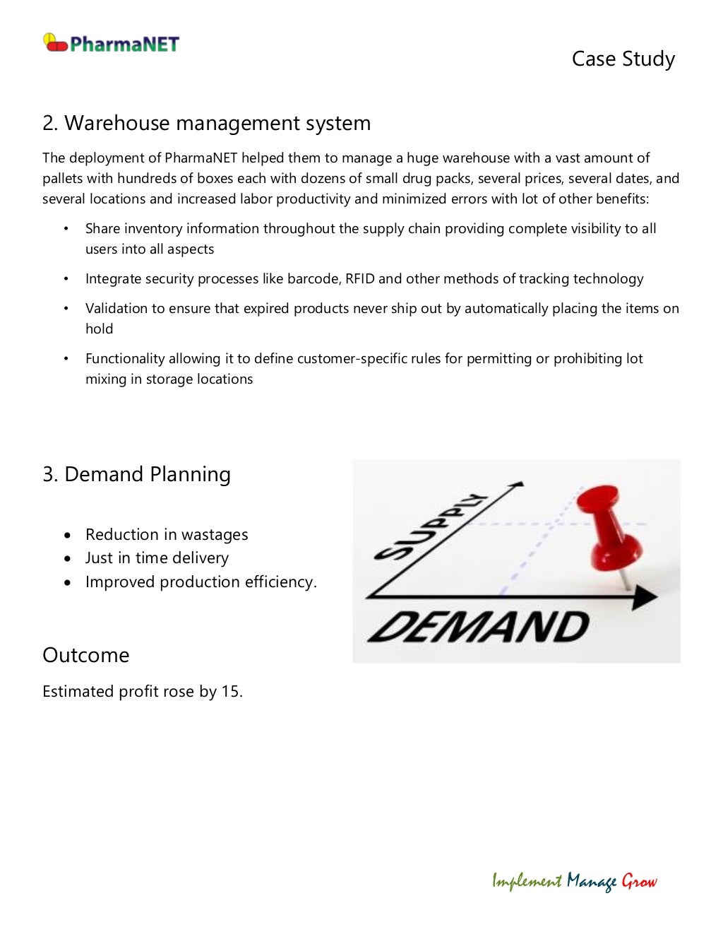 case study in distribution management