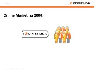 Online Marketing 2000: 