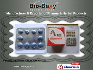 Manufacturer & Exporter of Pharma & Herbal Products
 