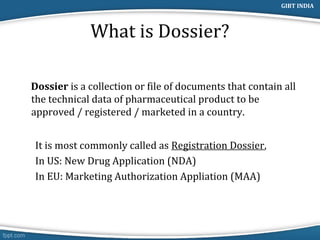 What Is Regulatory Dossier and What Does It Contain? - The