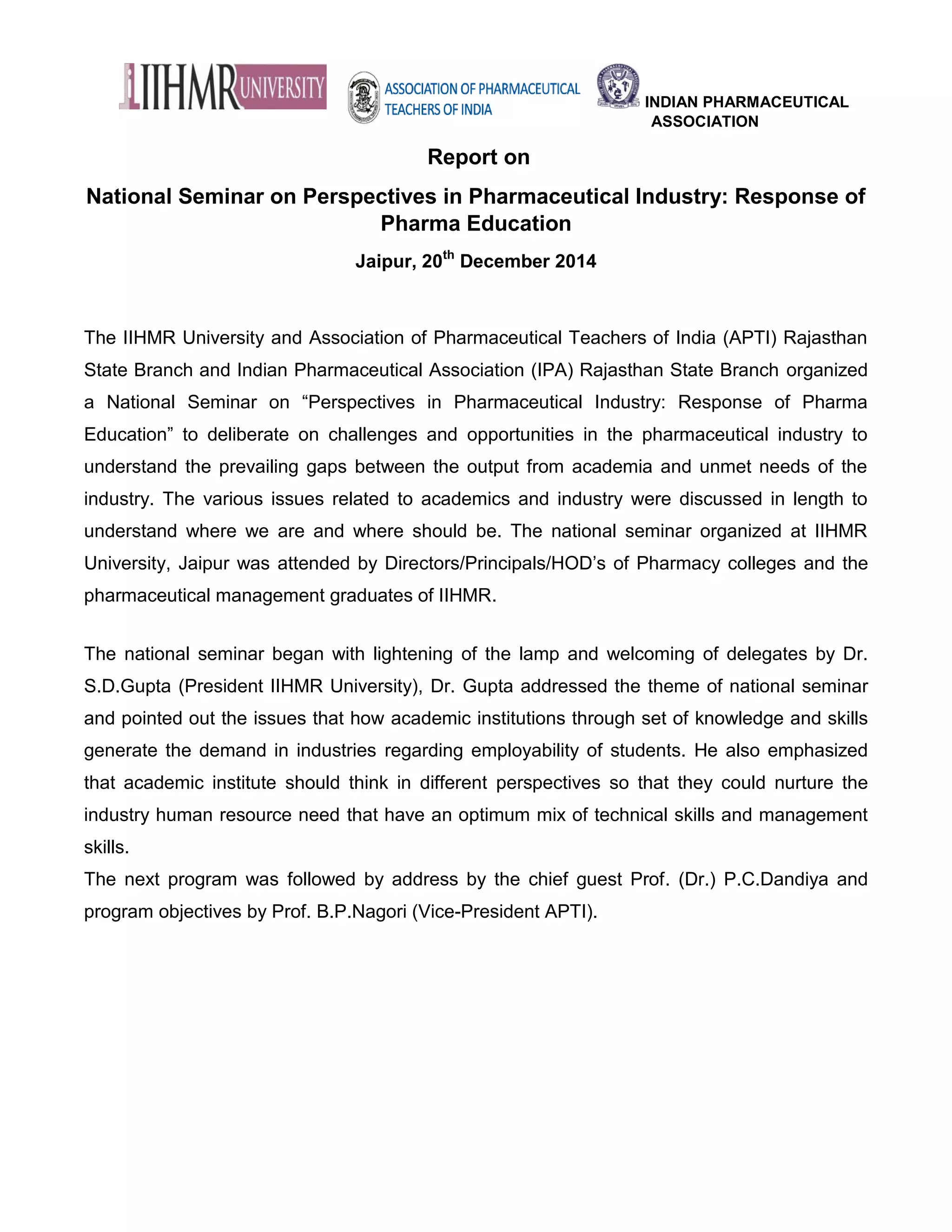 Pharma Seminar 20 Dec 2014 Pdf