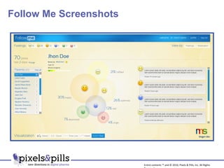 Follow Me Screenshots Entire contents ™ and © 2010, Pixels & Pills, Inc. All Rights Reserved. 