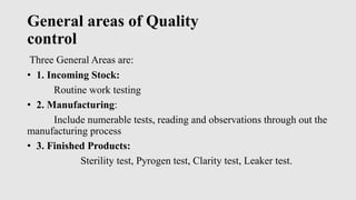 Quality Control Test
