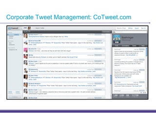 Corporate Tweet Management: CoTweet.com
 