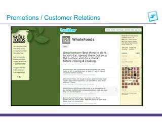 Promotions / Customer Relations
 