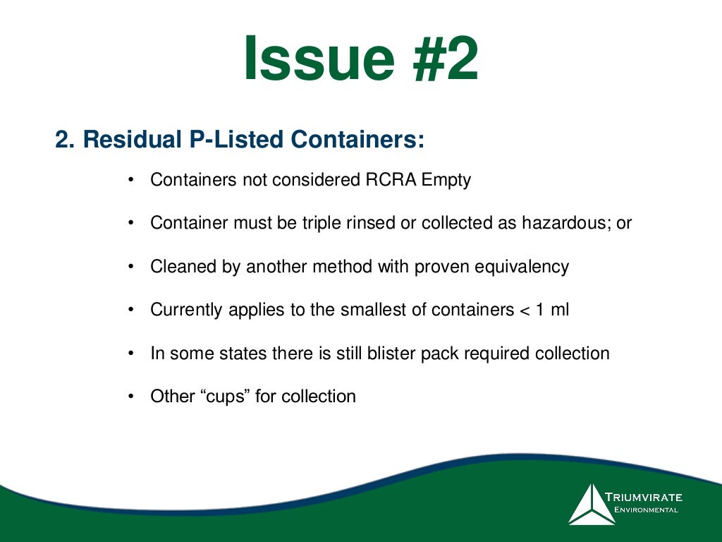 Demystifying the New EPA Hazardous Pharmaceutical Waste Rule