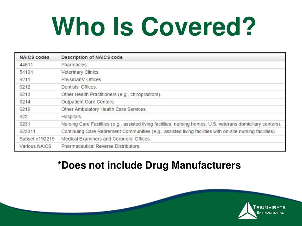 Demystifying the New EPA Hazardous Pharmaceutical Waste Rule