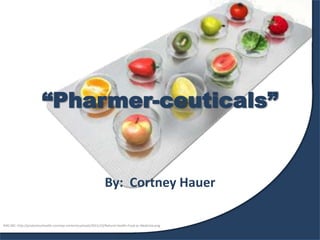Click to edit Master title style
Click to edit Master subtitle style
5/6/2013 1
Extrusion
Samuel Brenneman
Cortney Hauer
Christopher JonesBy: Cortney Hauer
“Pharmer-ceuticals”
IMG SRC: http://protectourhealth.com/wp-content/uploads/2011/10/Natural-Health-Food-as-Medicine.png
 