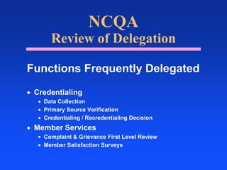 Inspection by the government or any other agency does not mean quality control