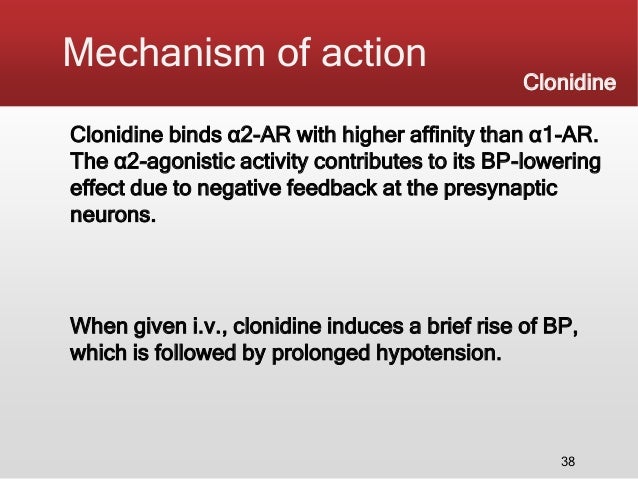 Catapres Drug Action