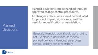Effective Deviation Metrics and Risk-Based Management in Quality ...