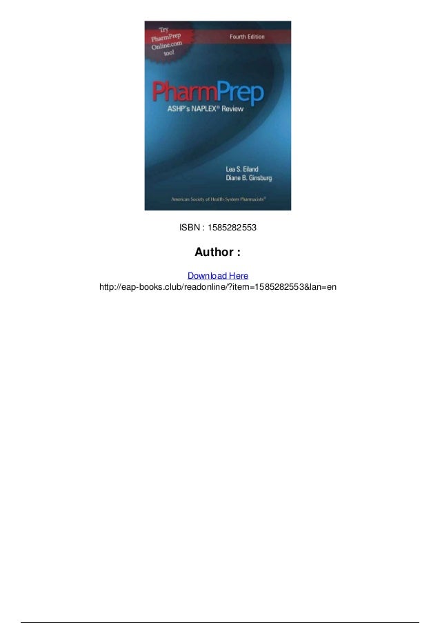 Pharmprep Ashps Naplex Review 4th Edition Pdf