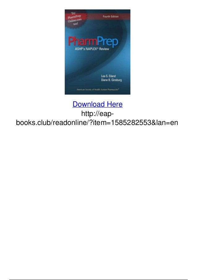Pharmprep Ashps Naplex Review 4th Edition Pdf