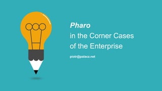 Pharo
in the Corner Cases
of the Enterprise
piotr@palacz.net
 
