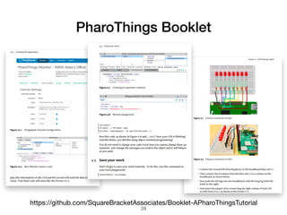 PharoThings Booklet
https://github.com/SquareBracketAssociates/Booklet-APharoThingsTutorial
!29
 