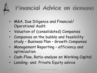 21/05/2013 Hand Out model « Pharos » 6
 