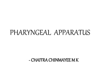 PHARYNGEAL APPARATUS
- CHAITRA CHINMAYEE M K
 