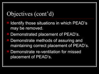 Pead's Ref Ranges Pharyngeal esophageal airway device | PPT