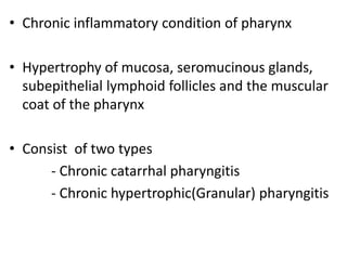 Pharyngitis n oral cavity | PPTX