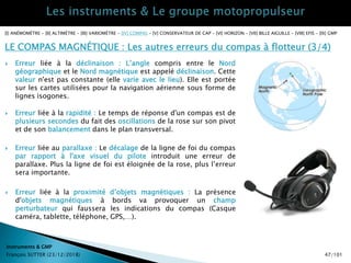 Cours PPL(A) : Les instruments et le groupe motopropulseur | PPTX