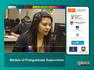 Models of Postgraduate Supervision
 