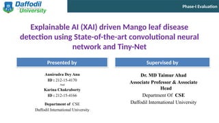 Explainable AI-Driven Mango Leaf Disease Detection Using Advanced CNN ...