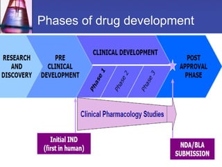 Phases of drug development
 