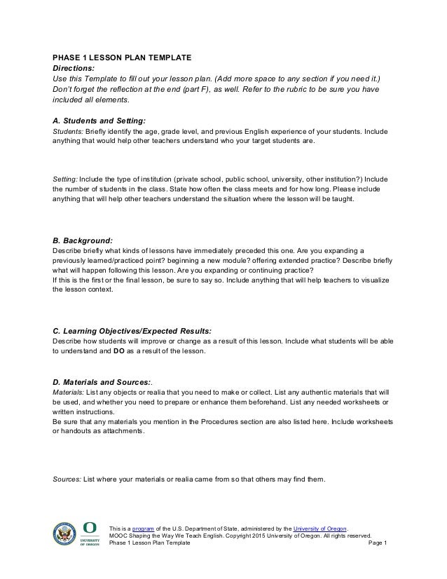 lesson plan templetes