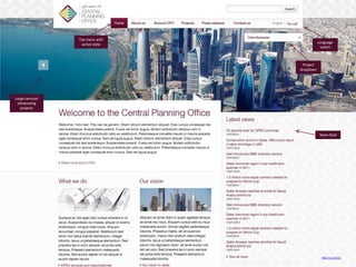 High res version
Large carousel
showcasing
projects
Top menu with
active state Language
switch
Project
dropdown
News feed
 
