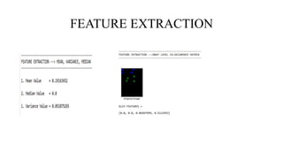 FEATURE EXTRACTION
 