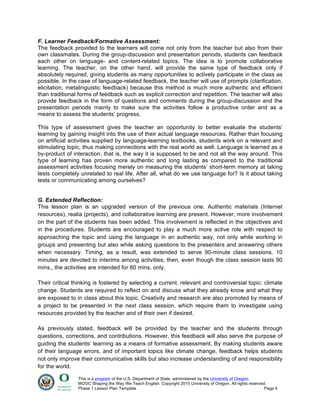Lesson Plan on Climate Change | PDF
