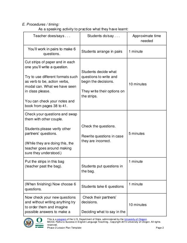 teacher lesson plans template