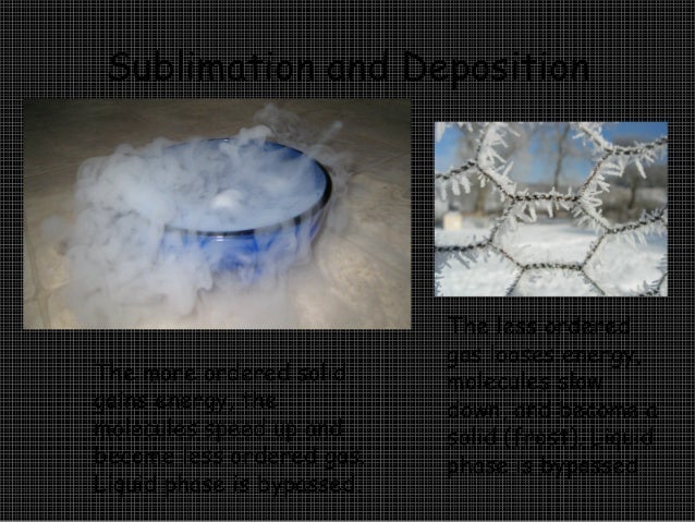 11 sublimation and deposition