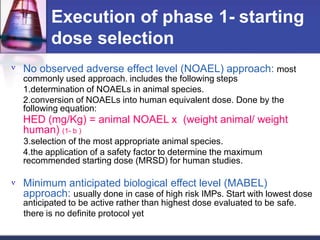 Noael Calculation Example Phase clinicaltrial | PPTX