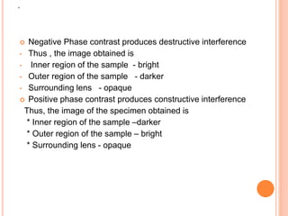 Phase contrast & Flurosence microscope | PPTX