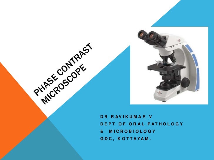 Phase contrast microscope
