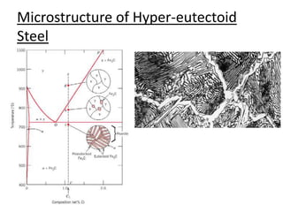Microstructure of Hyper-eutectoid 
Steel 
