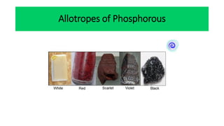 Allotropes of Phosphorous
 