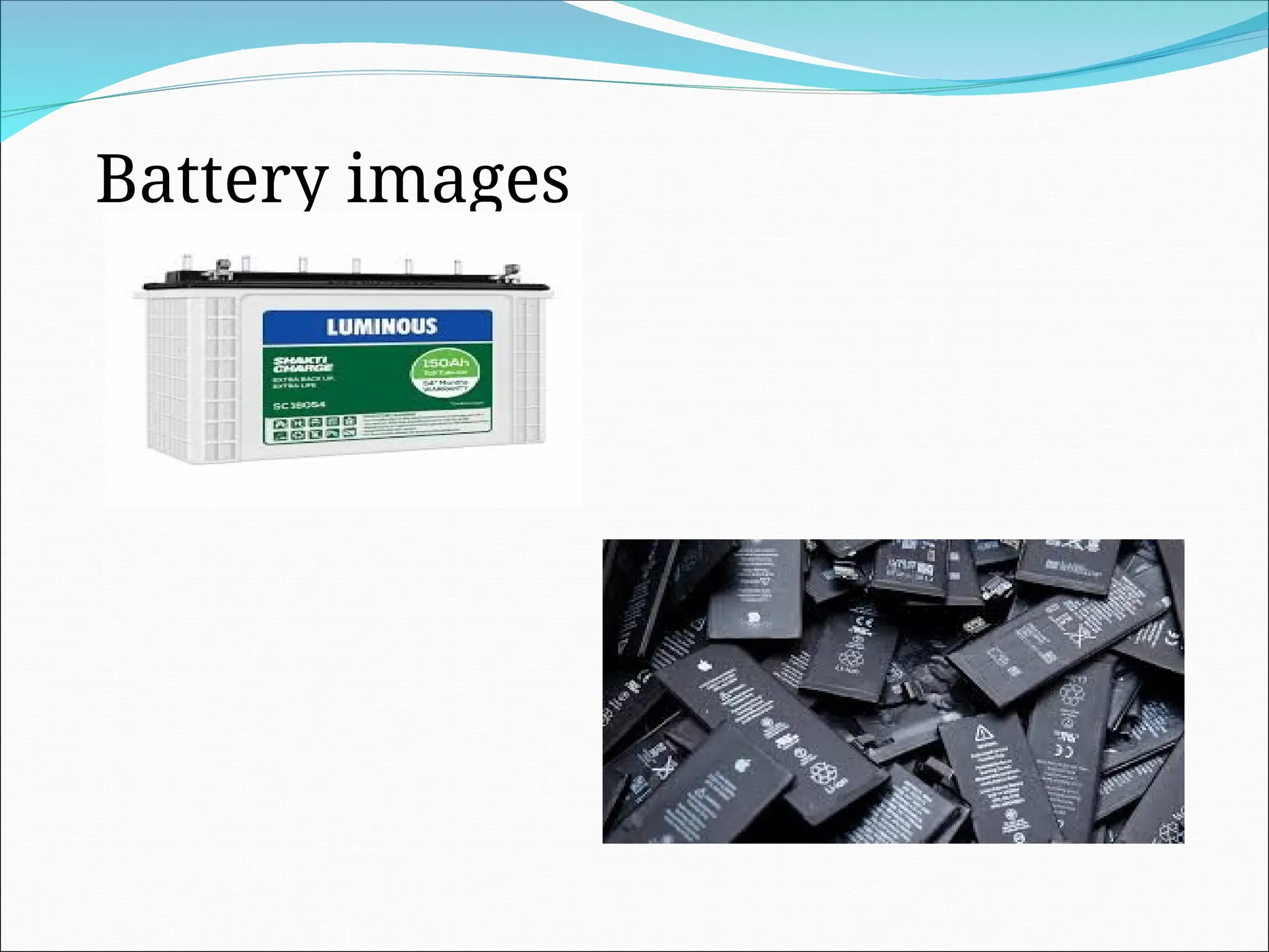 Battery images
 