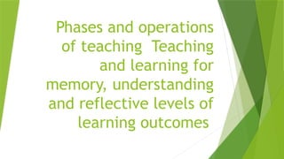 Learning Operations Slide Phases-and-operations-of-teaching.pptx XX | PPTX